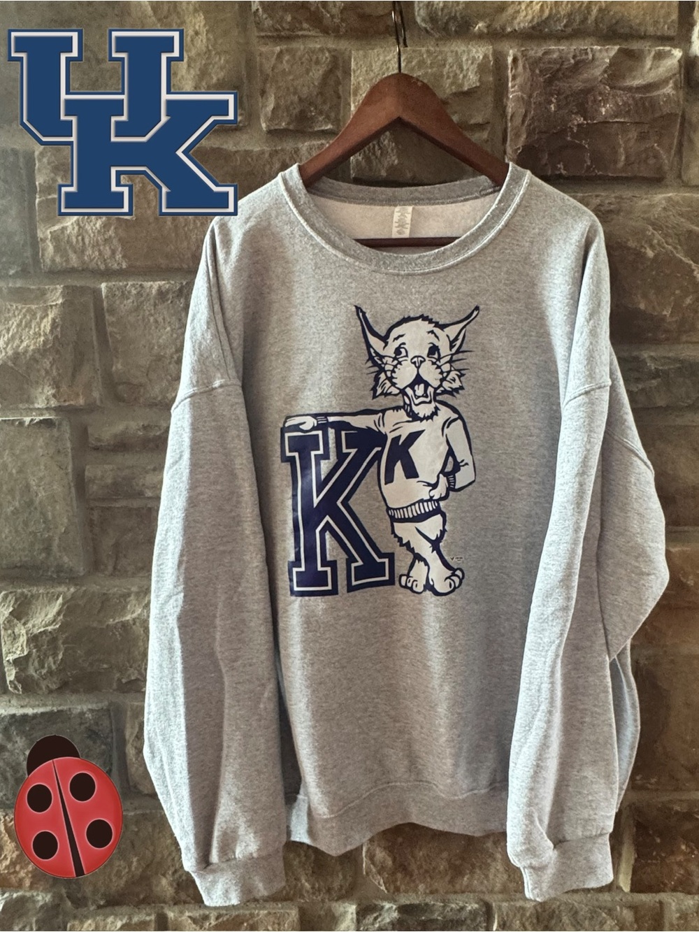 University of Kentucky Grey Crewneck Sweater - Men's -Vintage Inspired - XXL